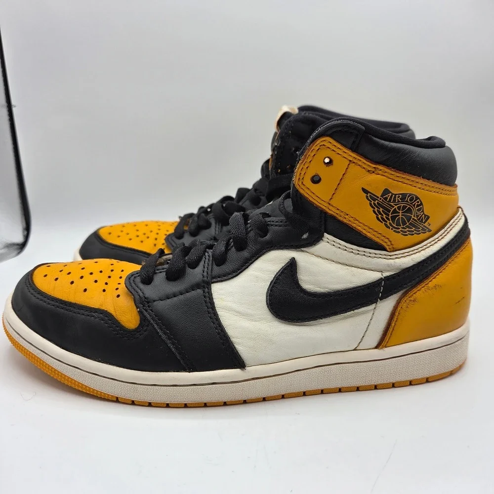 Nike Air Jordan 1 Retro High OG Taxi Yellow Toe 555088-711 Mens Size 8